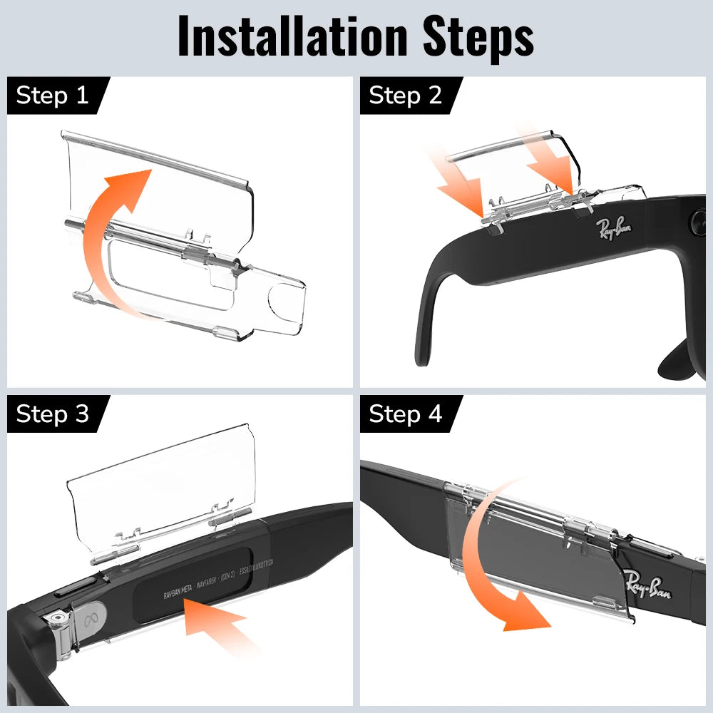 Anti-Touch Protective Shell for Ray-Ban Meta Smart Glasses