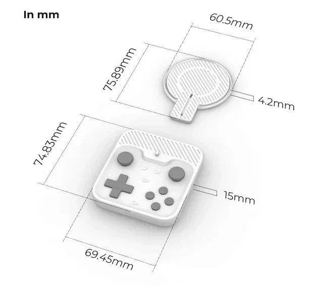 Magnetic Snap-On Mobile Gamepad – Ultra-Portable Retro Controller