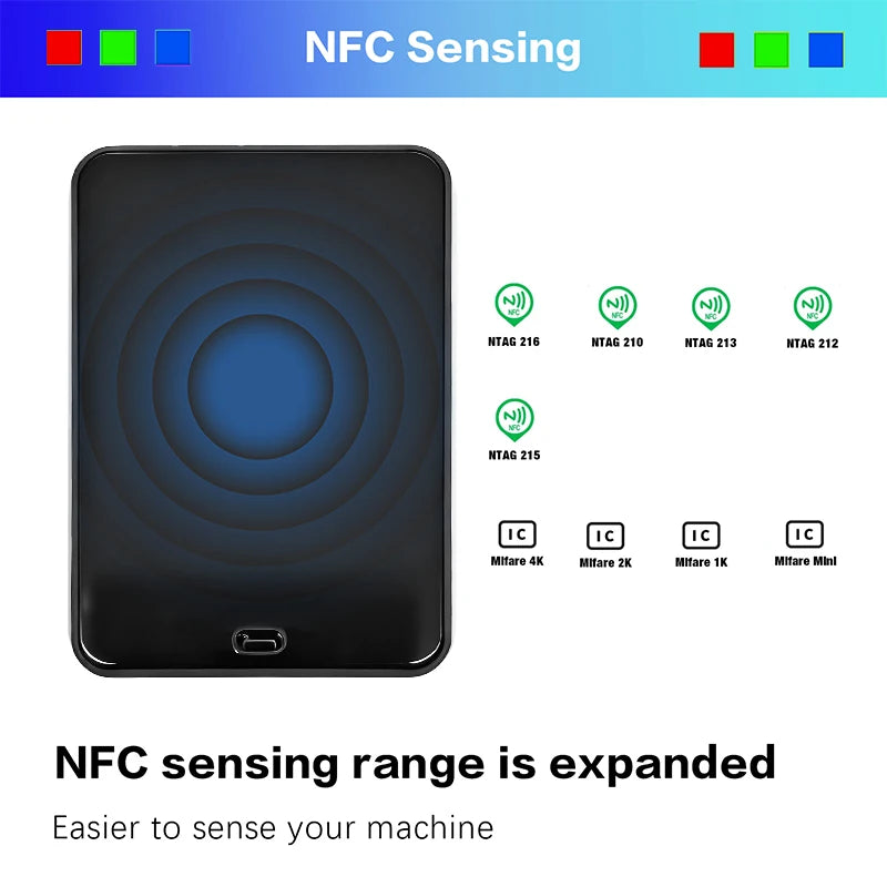 Allmiibo Bluetooth NFC Emulator– Portable NFC Emulator with OLED Display